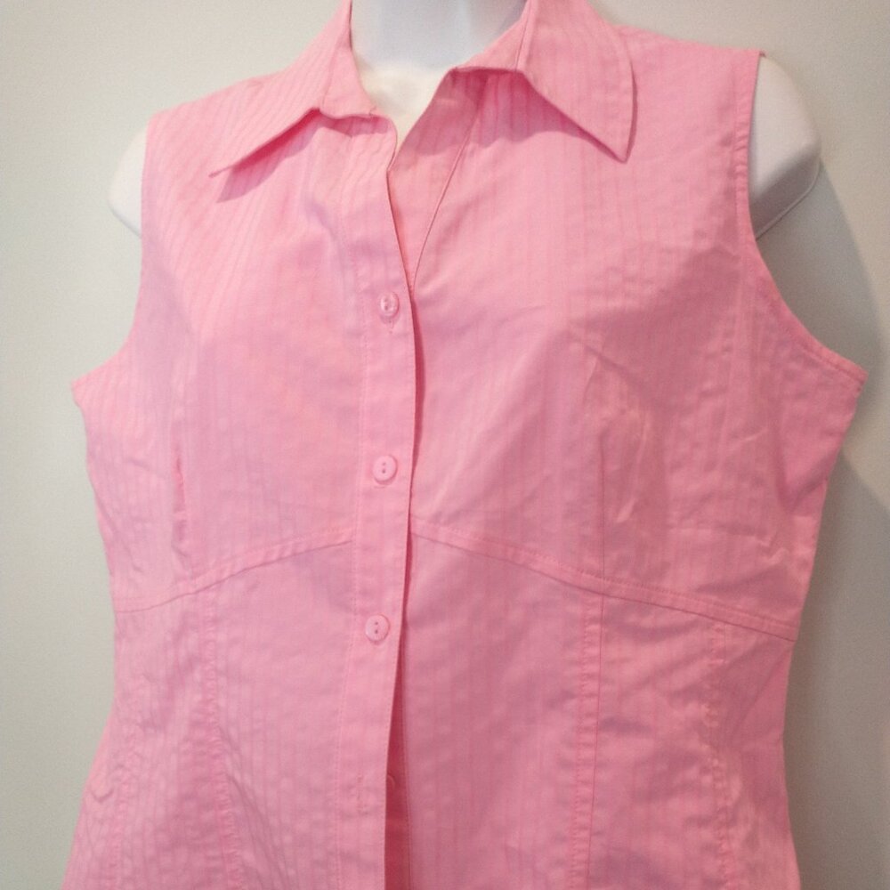 Rafaella Pink Sleeveless Shirt Size 10P